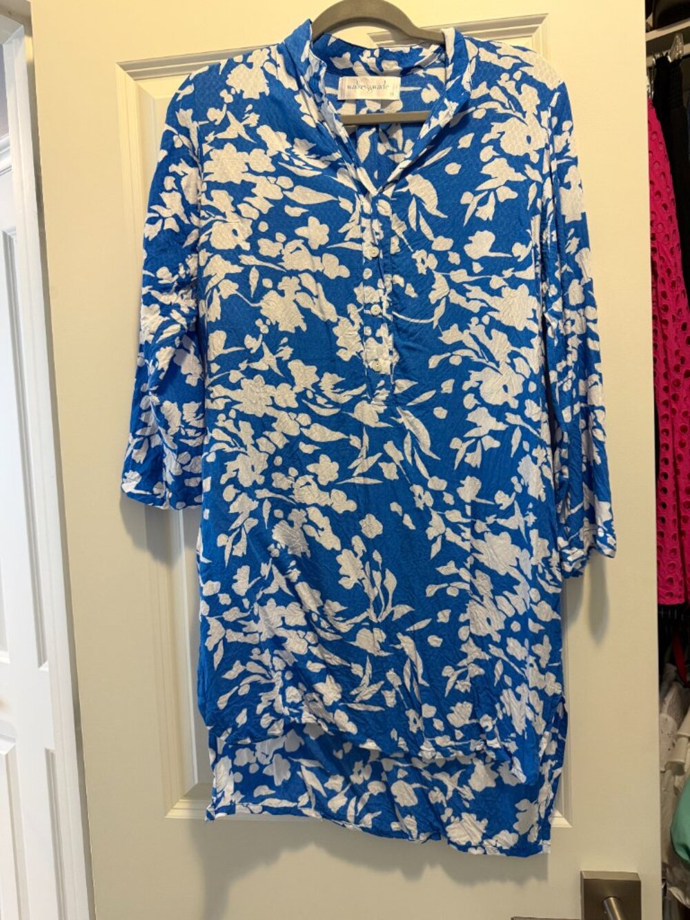 Walker & Wade Day Tripper shirt dress Cornflower Blue Size XS - Picture 6 of 11